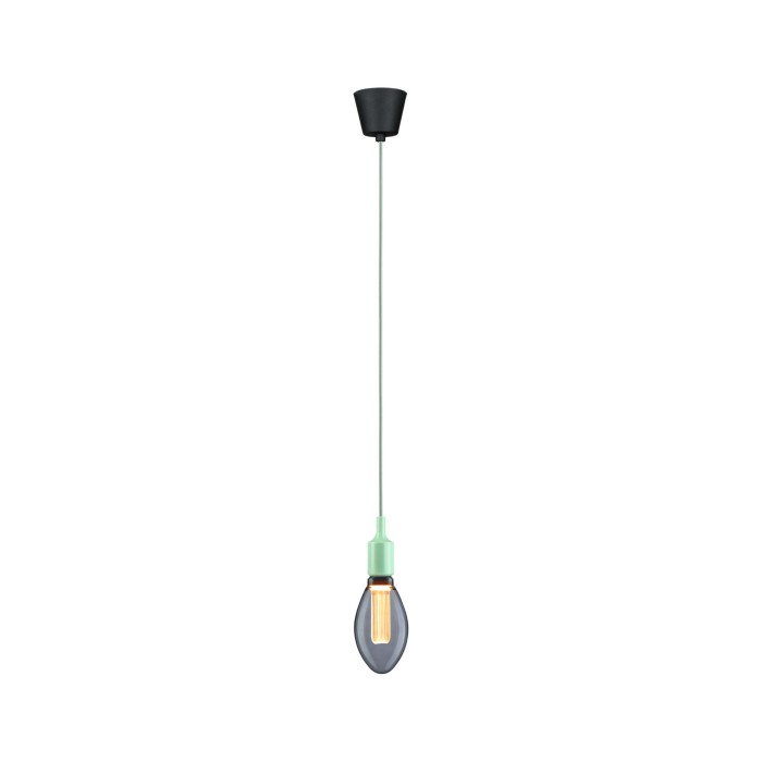 Pendul Neordic Ketil, E27, max. 60W, verde deschis-negru, silicon-plastic [5]