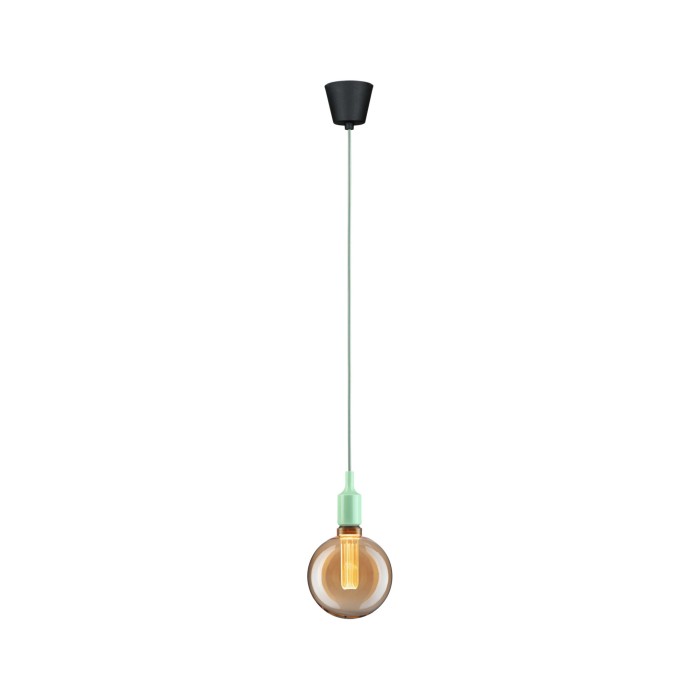 Pendul Neordic Ketil, E27, max. 60W, verde deschis-negru, silicon-plastic [4]