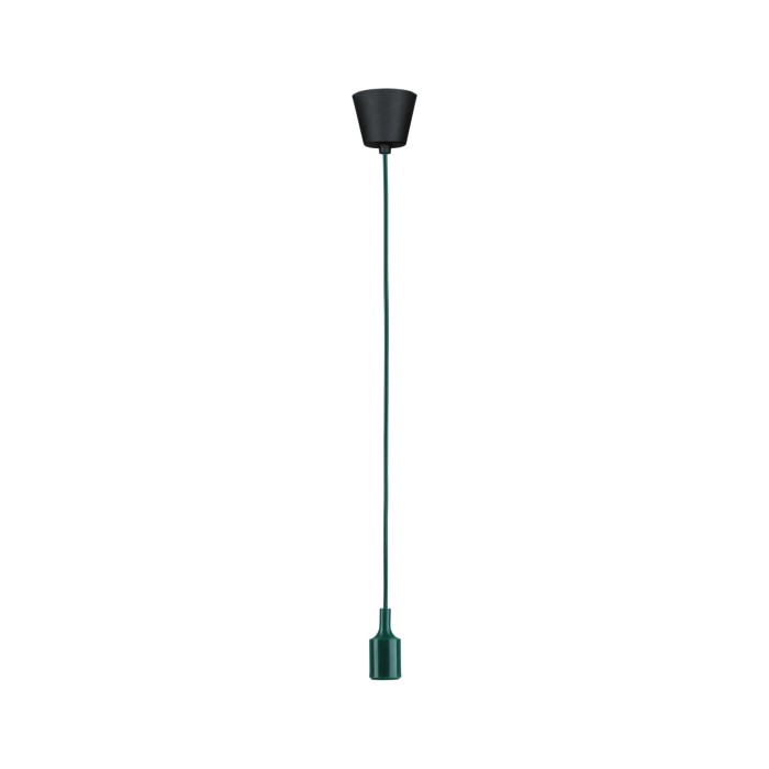 Pendul Neordic Ketil, E27, max. 60W, verde închis-negru, silicon-plastic [2]