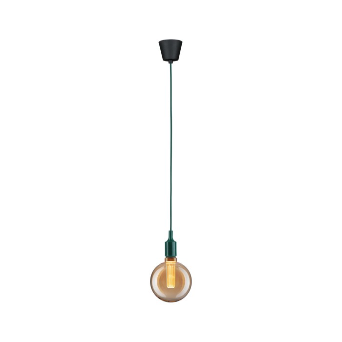 Pendul Neordic Ketil, E27, max. 60W, verde închis-negru, silicon-plastic [4]