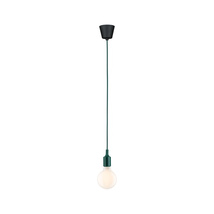 Pendul Neordic Ketil, E27, max. 60W, verde închis-negru, silicon-plastic [3]