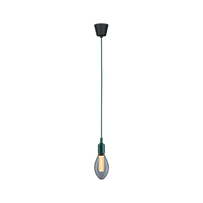 Pendul Neordic Ketil, E27, max. 60W, verde închis-negru, silicon-plastic [5]