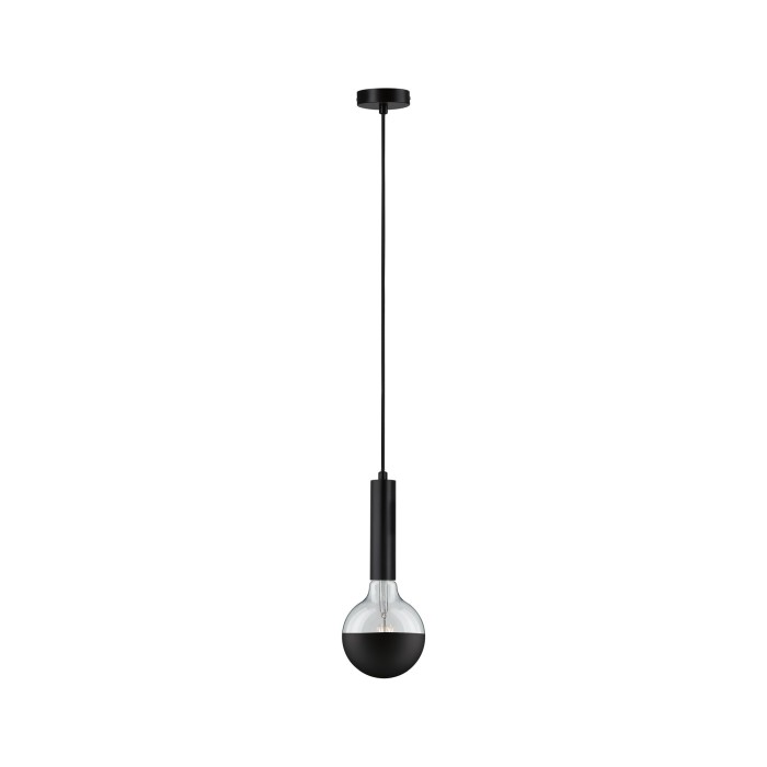 Pendul Neordic Kine cu fir textil max 1x20W E27 negru 230V metal [2]