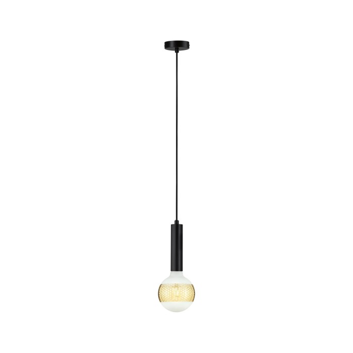 Pendul Neordic Kine cu fir textil max 1x20W E27 negru 230V metal [5]