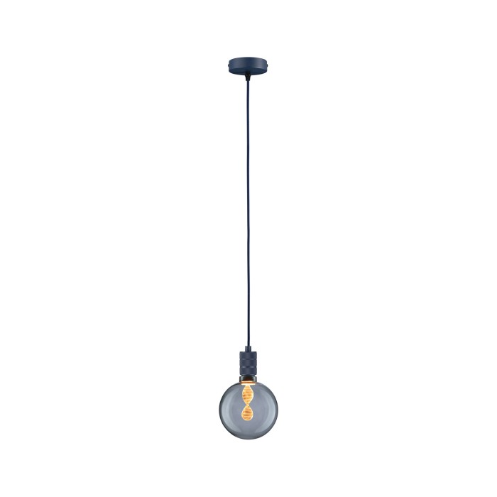 Pendul Neordic Tilla max1x60W E27,  albastru închis, 230V, textil/metal [4]