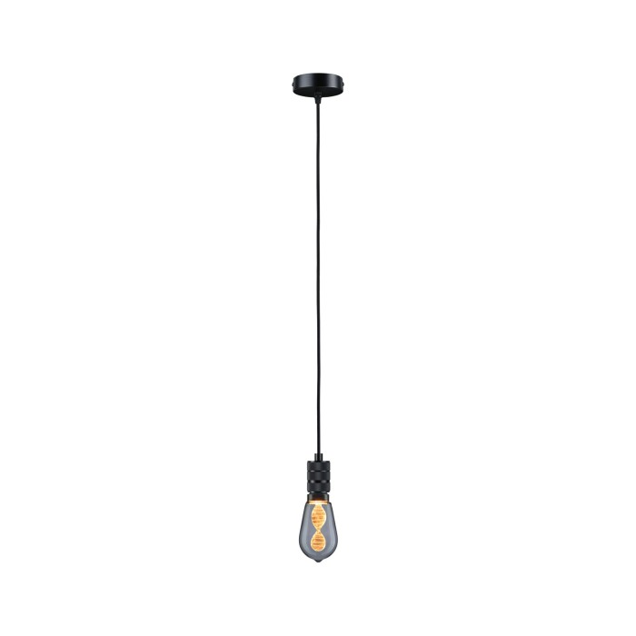 Pendul Neordic Tilla max1x60W E27,  negru grafit, 230V, textil/metal [6]