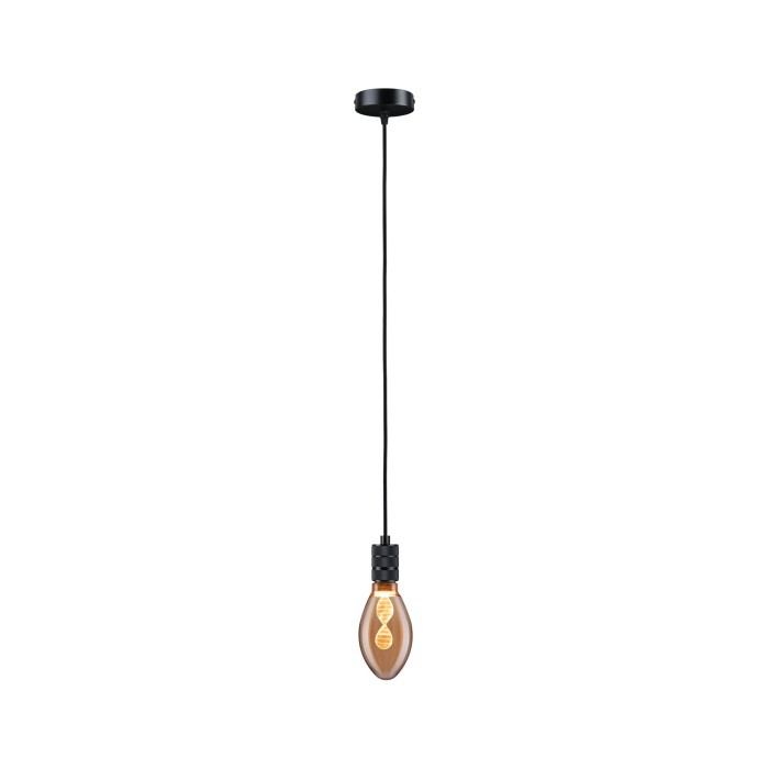 Pendul Neordic Tilla max1x60W E27,  negru grafit, 230V, textil/metal [5]