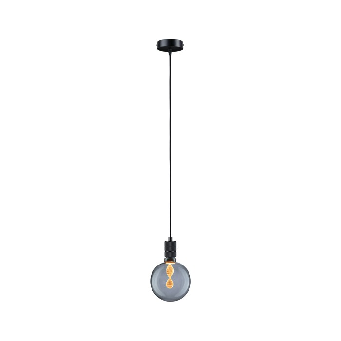Pendul Neordic Tilla max1x60W E27,  negru grafit, 230V, textil/metal [4]