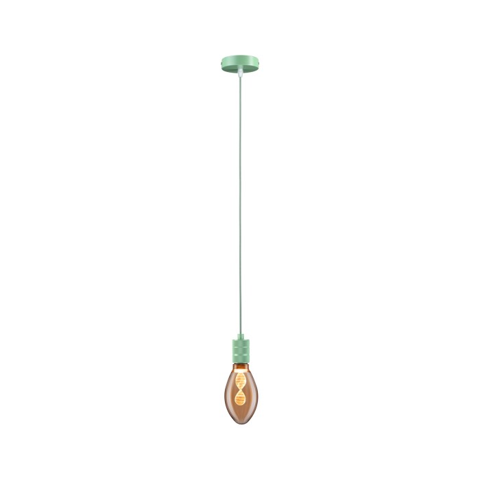 Pendul Neordic Tilla max1x60W E27,  verde deschis, 230V, textil/metal [5]