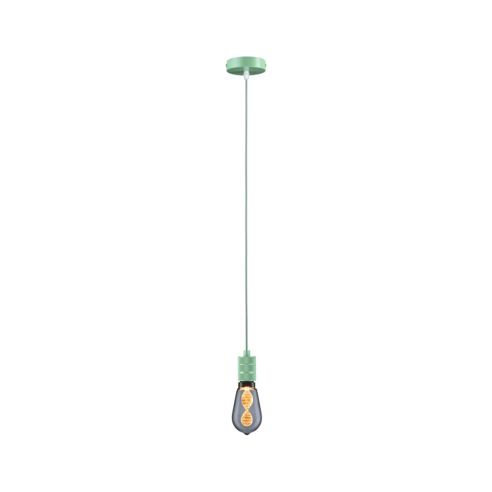 Pendul Neordic Tilla max1x60W E27,  verde deschis, 230V, textil/metal [6]