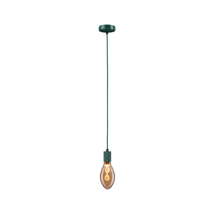 Pendul Neordic Tilla max1x60W E27,  verde închis, 230V, textil/metal [5]