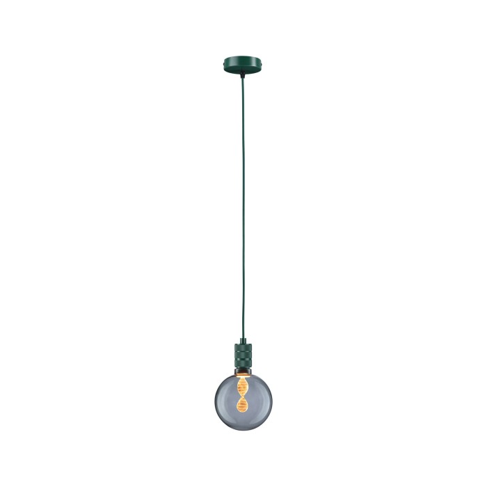 Pendul Neordic Tilla max1x60W E27,  verde închis, 230V, textil/metal [4]