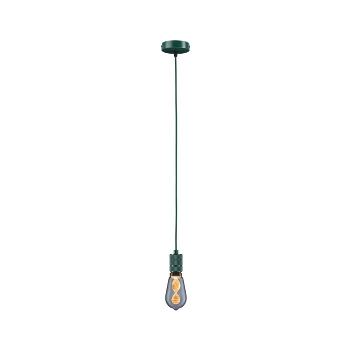 Pendul Neordic Tilla max1x60W E27,  verde închis, 230V, textil/metal [6]