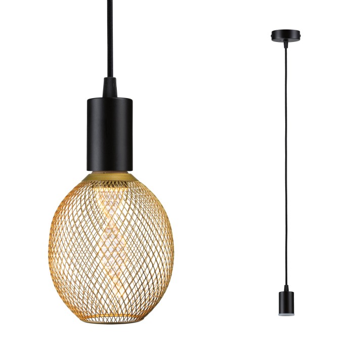 Pendul Ravi, IP44, E27, max. 60W, negru mat [5]