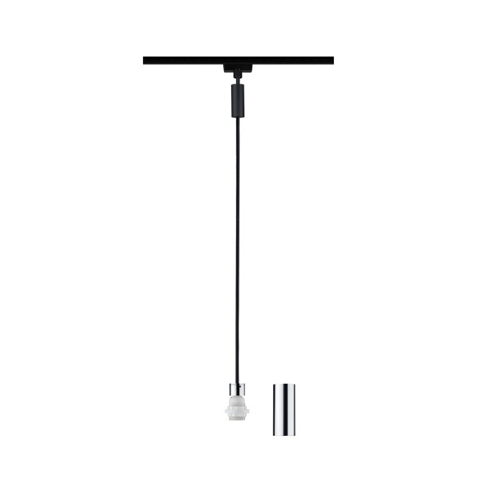 Pendul URail 2Easy Basic max 20W E27 negru mat/crom 230V metal/plastic [3]
