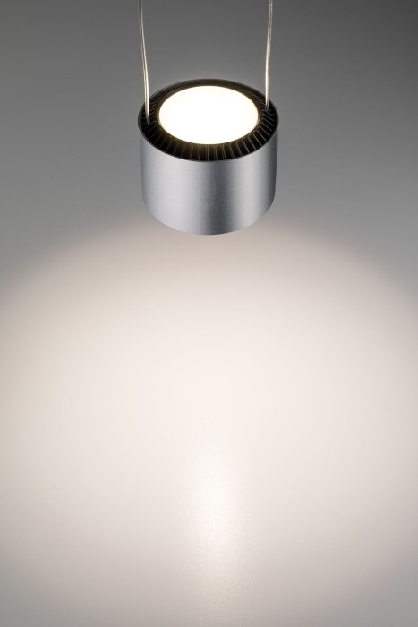 Pendul URail Aldan 1x13W crom mat/negru 230V metal/plastic, flux luminos variabil [5]