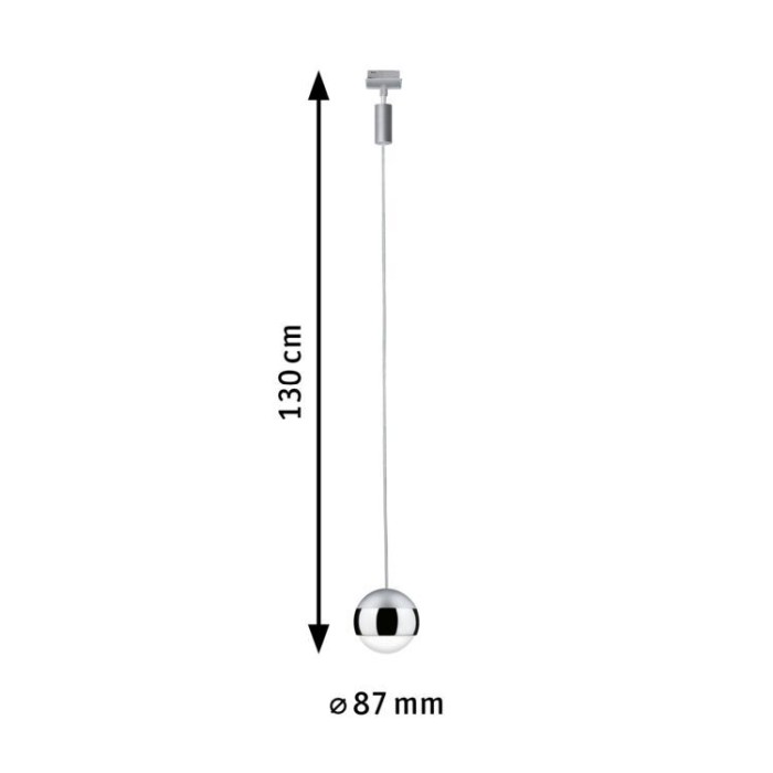Pendul URail Capsule II 6W 4000K crom mat, cu flux luminos variabil [6]