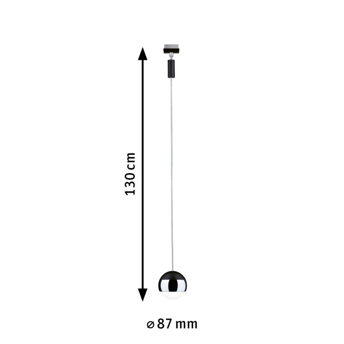 Pendul URail Capsule II 6W 4000K negru, cu flux luminos variabil [5]
