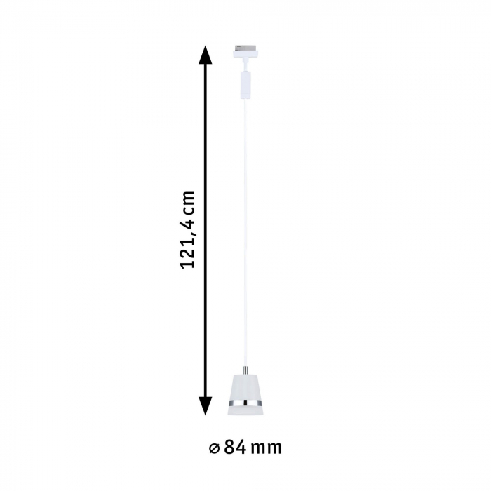 Pendul URail Cone, max 1x10W, GU10, alb Signal, 230V [4]