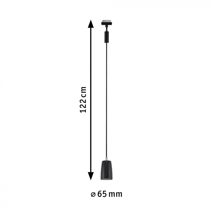 Pendul URail Cover, max 1x10W, GU10, negru mat, 230V [4]