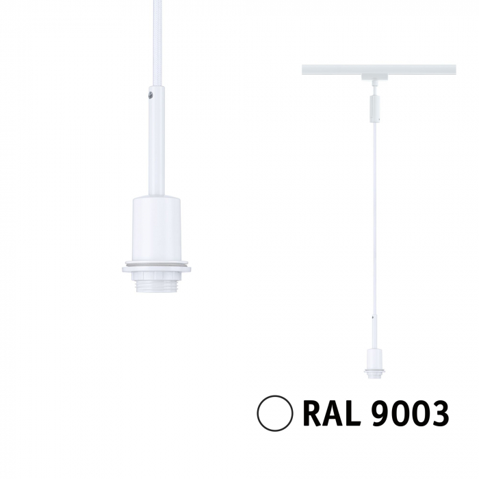 Pendul URail DecoSystems Basic, E14, max. 20W, 230V, alb Signal [4]