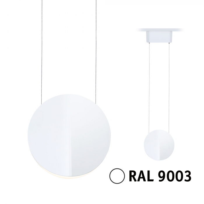 Pendul URail LED Alejandro, 800lm, 10W, 3000K, 230V, alb Signal, flux luminos variabil [2]