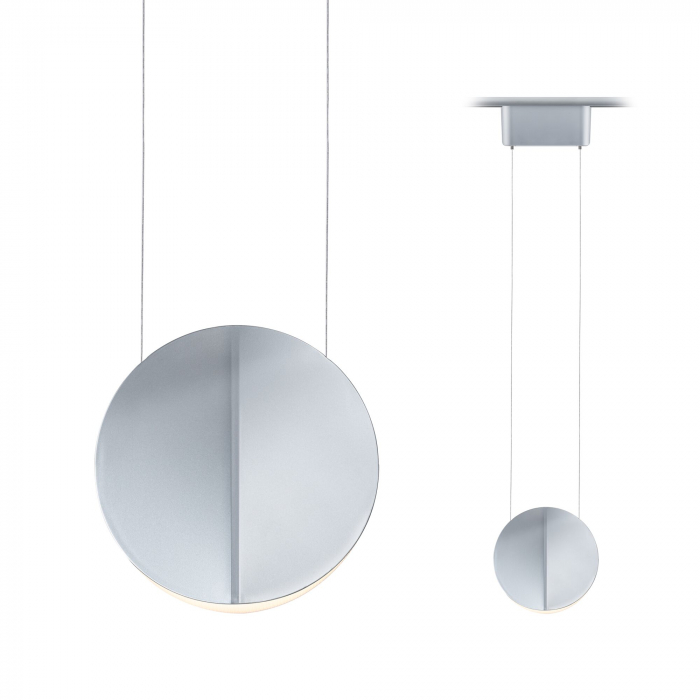 Pendul URail LED Alejandro, 800lm, 10W, 3000K, 230V, crom mat, flux luminos variabil [2]