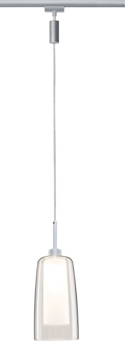 Pendul URail LED Arido II 1x5W GU10 crom mat/clar/Satin 230V metal/sticlă [2]