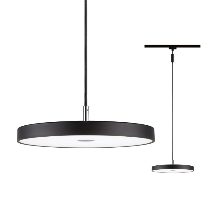 Pendul URail LED Hildor, 850lm, 15W, 4000K, 230V, negru mat, cu flux luminos variabil [7]