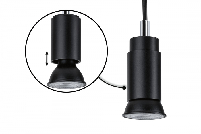 Pendul URail Runa, max 1x10W, GU10, negru mat, 230V [3]