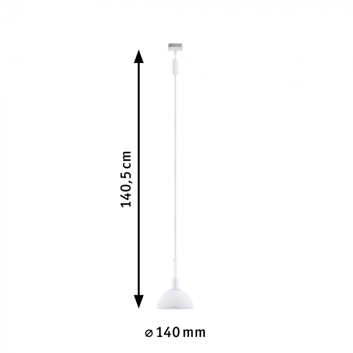 Pendul URail Sarrasani, E14, max. 20W, 230V, alb Signal [4]