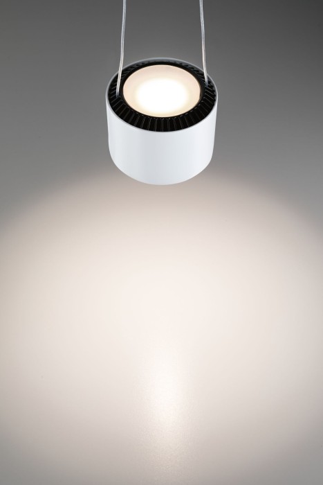 Pendul pentru șină Urail, Aldan 13W alb/negru 230V, metal, cu flux luminos variabil [5]