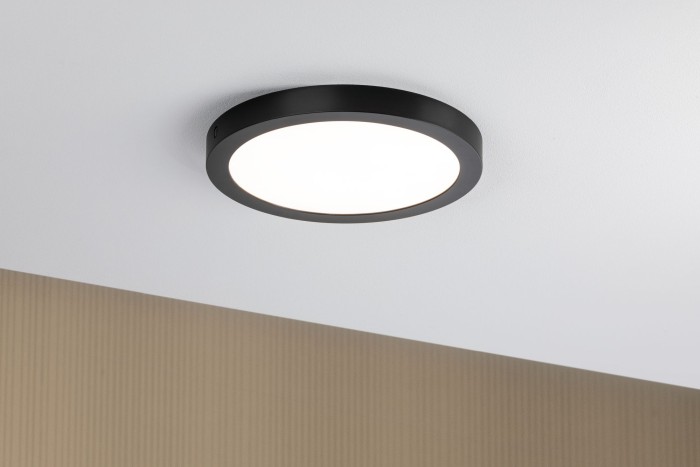 Plafonieră Abia LED-Panel 300mm 22W negru mat 230V, plastic [3]