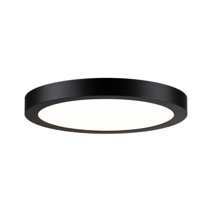 Plafonieră Abia LED-Panel 300mm 22W negru mat 230V, plastic [2]