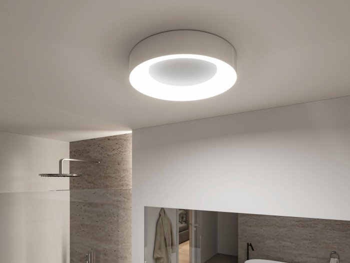 Plafonieră Casca LED, IP44, White Switch, 2100lm, 230V, 23W, aluminiu mat [4]