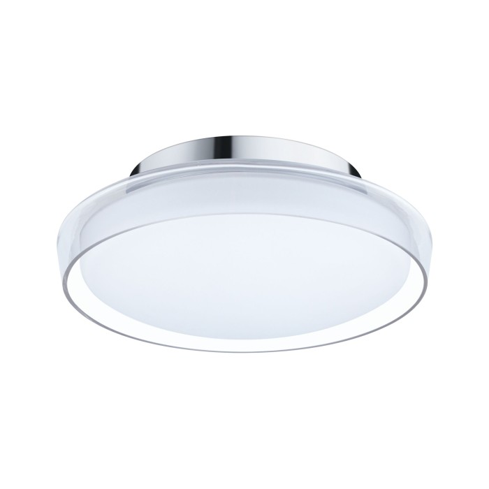 Plafonieră de baie Luena LED, IP44, 3000K, 600lm, 230V, 11,5W, sticlă-crom [2]