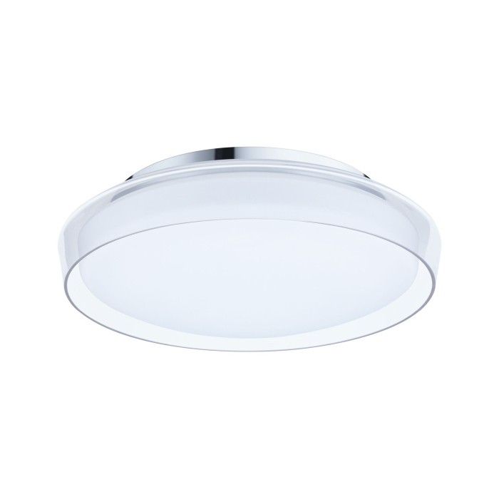 Plafonieră de baie Luena LED, IP44, 3000K, 860lm, 230V, 16,5W, sticlă-crom [2]