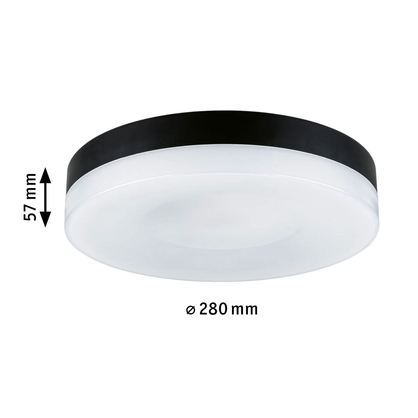 Plafonieră LED Amalie, 2700K, 1000lm, 230V, 16W, flux luminos variabil în 3 pași, negru mat [4]