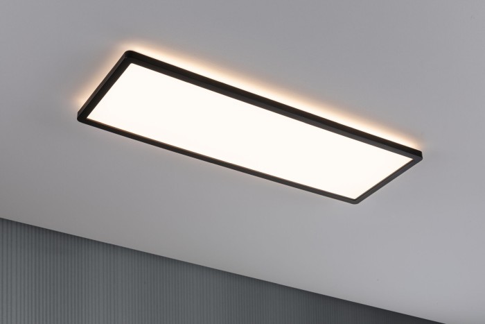 Plafonieră LED Atria Shine, dreptunghiulară 580x200mm 3000K, neagră, cu flux luminos variabil în 3 pași [3]