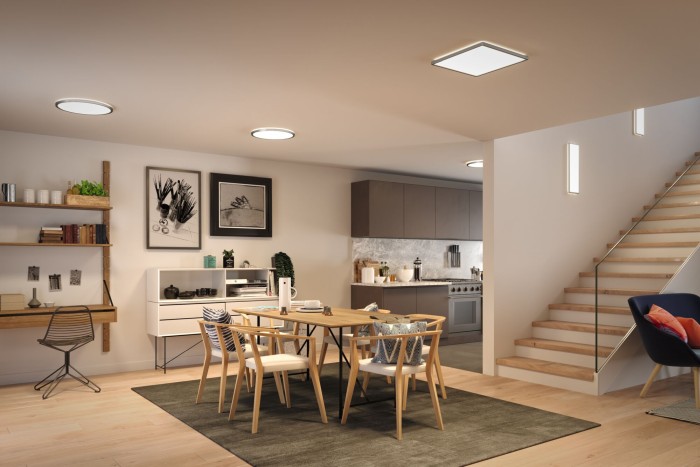 Plafonieră LED Atria Shine, dreptunghiulară 580x200mm 4000K, crom mat, cu flux luminos variabil în 3 pași [3]