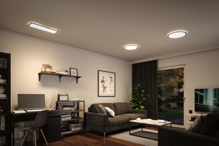Plafonieră LED Atria Shine dreptunghiulară 580x200mm 4000K, neagră [6]