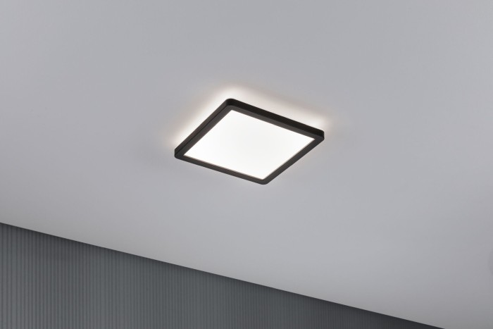 Plafonieră LED Atria Shine pătrată 190x190mm 4000K, neagră [3]