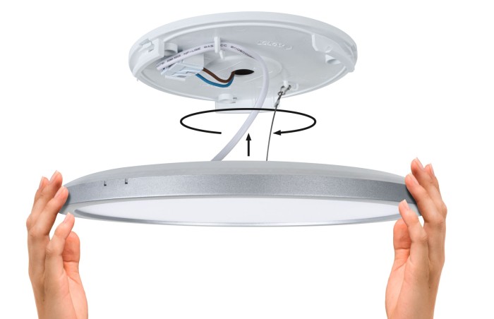 Plafonieră LED Atria Shine, rotundă 190mm 4000K, neagră [5]