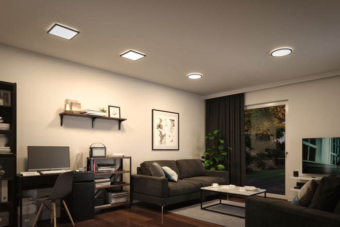 Plafonieră LED Atria Shine, rotundă 190mm 4000K, neagră [6]