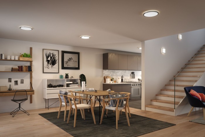 Plafonieră LED Atria Shine, rotundă 293mm 4000K, crom mat [5]