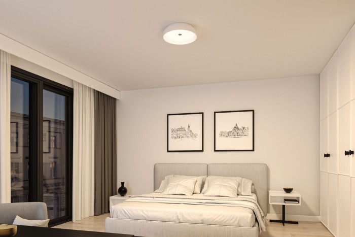 Plafonieră LED Jaron, 2700K, 1900lm, 230V, 26,5W, flux luminos variabil în 3 pași, alb mat [4]