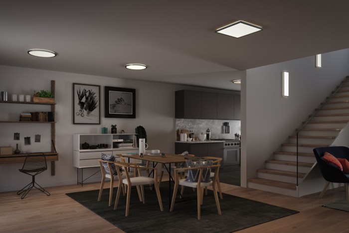 Plafonieră LED Panel Atria Shine, rotundă, 420mm 4000K, crom mat, cu flux luminos variabil în 3 pași [6]