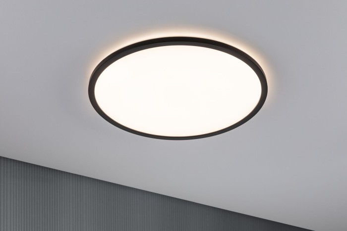 Plafonieră LED Panel Atria Shine, rotundă, 420mm 3000K, neagră, cu flux luminos variabil în 3 pași [3]