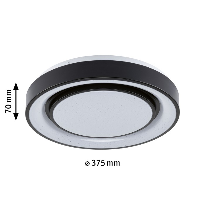 Plafonieră LED Rainbow RGBW 2650lm 230V 22W, alb-negru [2]