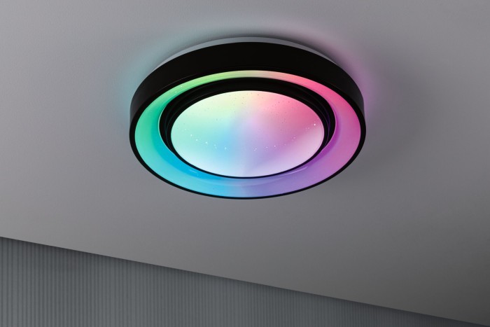 Plafonieră LED Rainbow RGBW 2650lm 230V 22W, alb-negru [10]